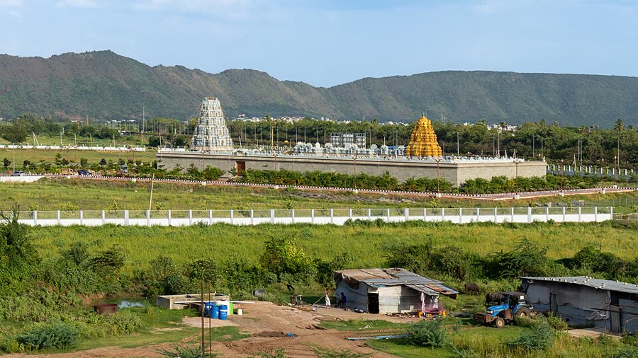 Temple complex near Amaravati, Andhra Pradesh