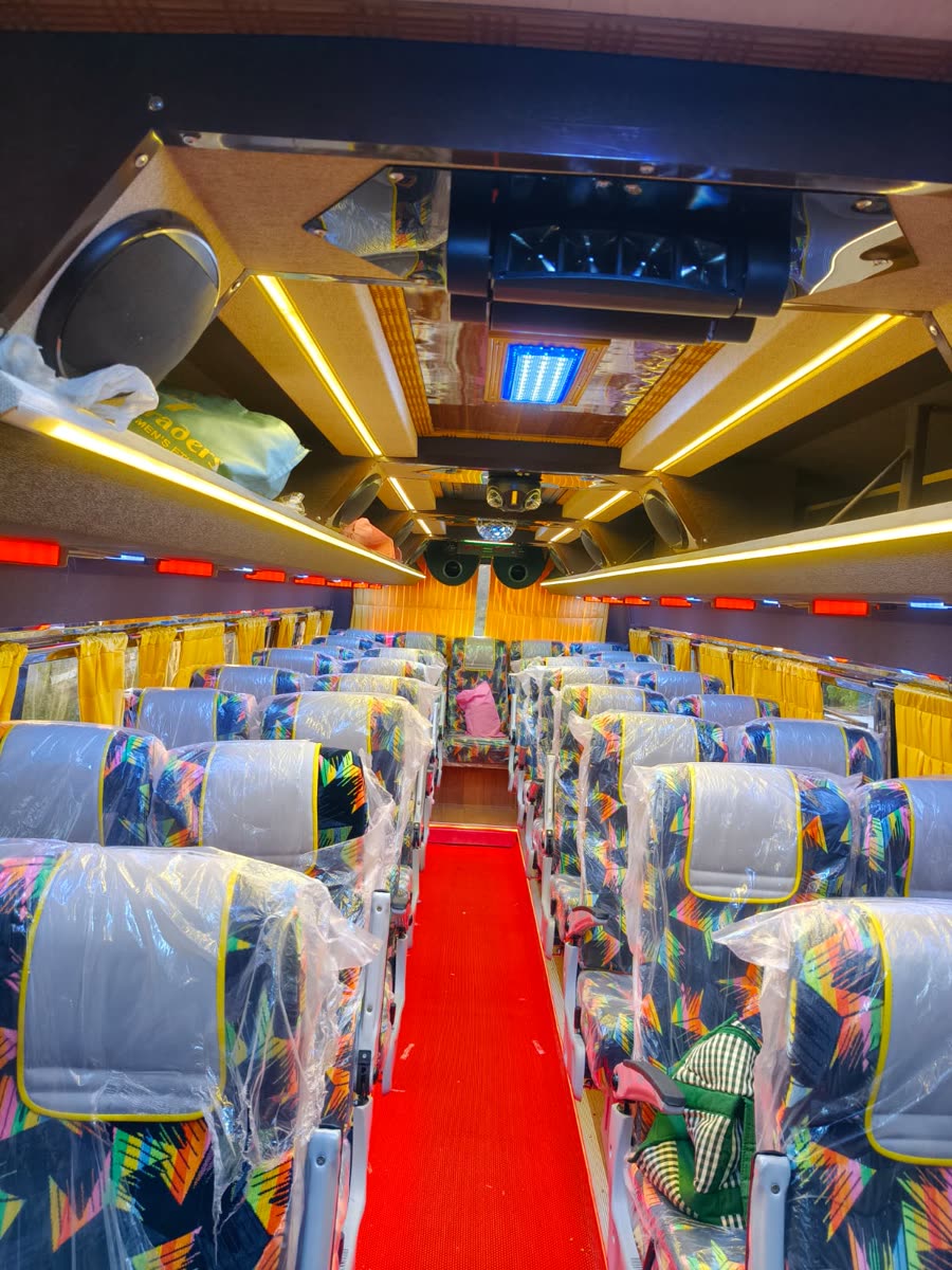33+1 seater Bus interior for school and college trips
