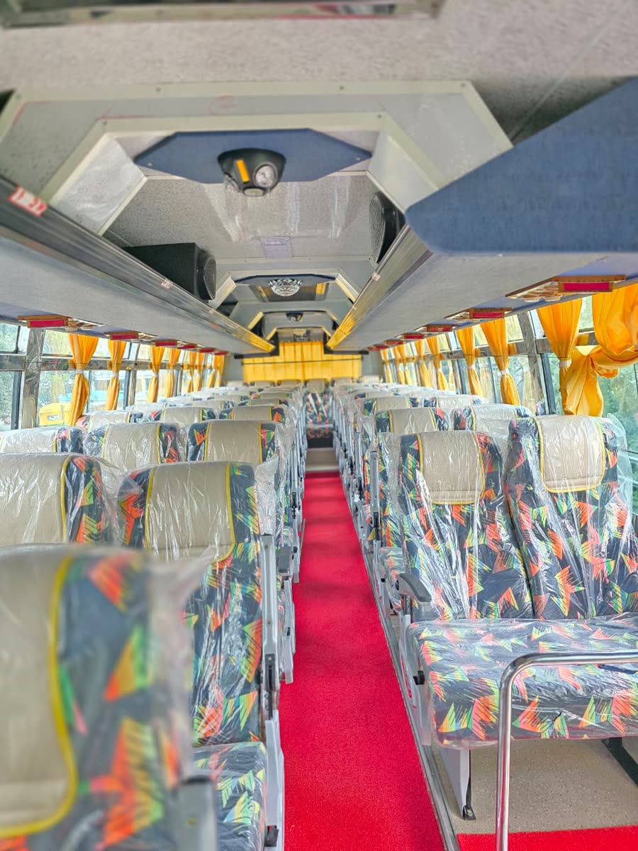 49+1 seater Luxury Bus interior for wedding guest transport