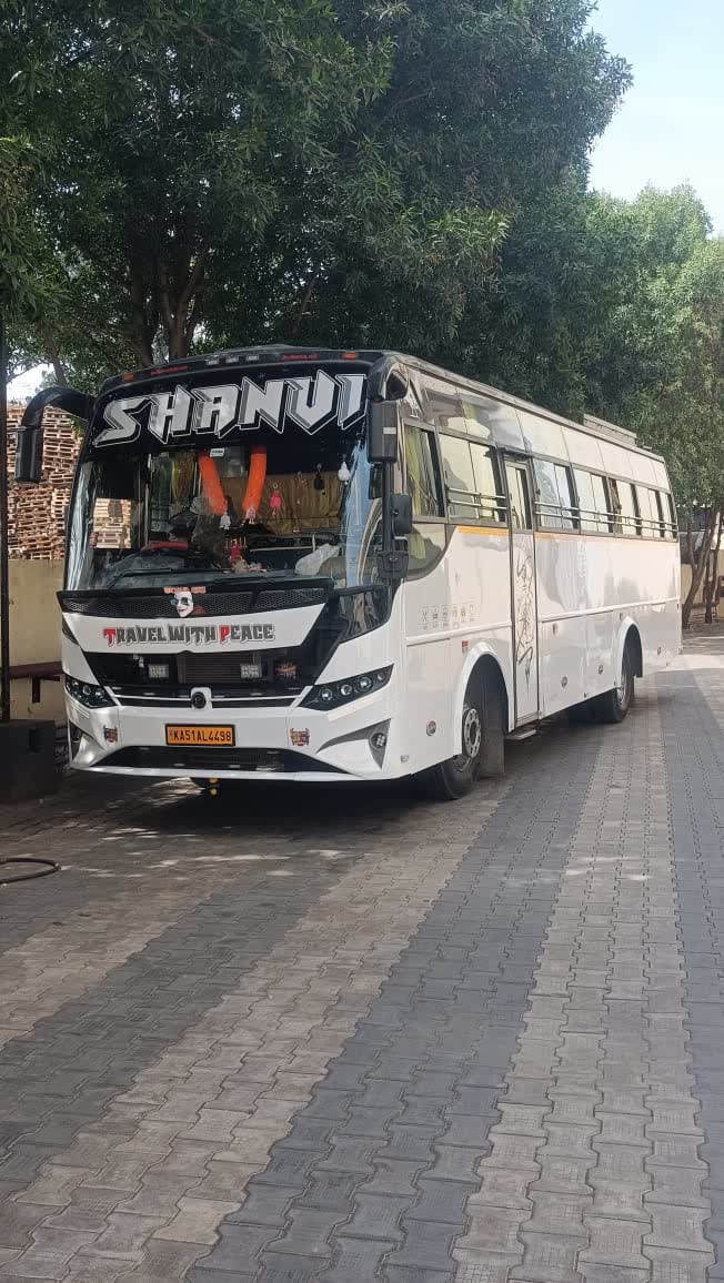 Bus on an outstation route from Bangalore